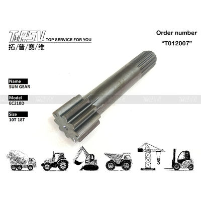 Wysokiej precyzji EC210DL Excavator Travel 1 Stage Sun Gear Kompatybilny z różnymi modelami