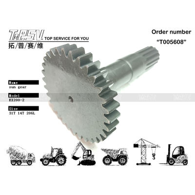 Wysoka trwałość Koło słoneczne napędu jazdy koparki EX200-2 1 stopień w kolorze czarnym od niezawodnego dystrybutora