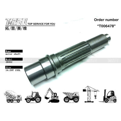 Zamówiony ZE85E Excavator Travel Motor Shaft Gear Pump dla warsztatów naprawy maszyn w materiałach stalowych