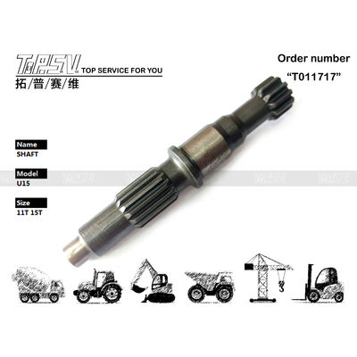 U15 Excavator Transmission Travel Motor Shaft Steel Excavator Travel Motor Parts for Heavy-Duty Applications