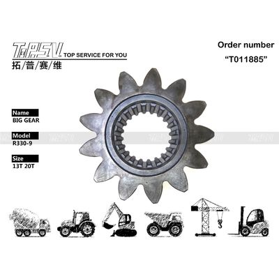 Oryginalna, poddana obróbce cieplnej, duża zębatka obrotu koparki R330-9, części zamienne, części elektroniczne dla Twoich potrzeb