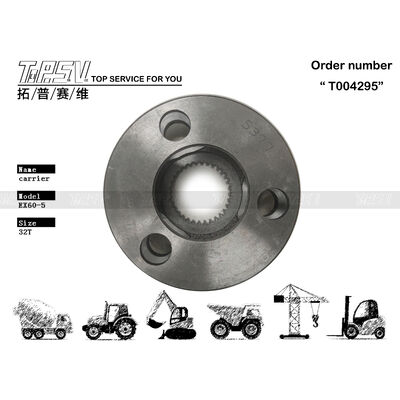 4397239 Czarny nośnik planetarny obrotu koparki EX60-5, 2-stopniowy, wytrzymały element, idealny do naprawy i konserwacji koparki, opakowanie transportowe w worku foliowym