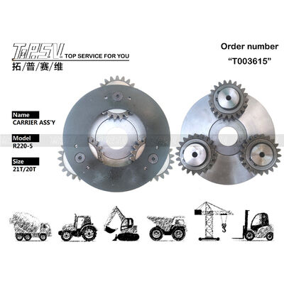 R215-7 Obrotowy koparka 1-stopniowy nośnik ASSY Części do napędu obrotu Koparka Części zamienne