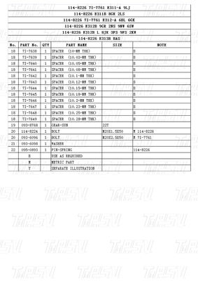 Katalog Bolt-on Design Excavator Swing Drive Parts for CATERPILLAR Excavator Marki i modele 114-8226 E312-A