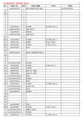 SK235 Hydraulic Travel Motors Drive for Excavators Kobelco Katalog LQ15V00007F1