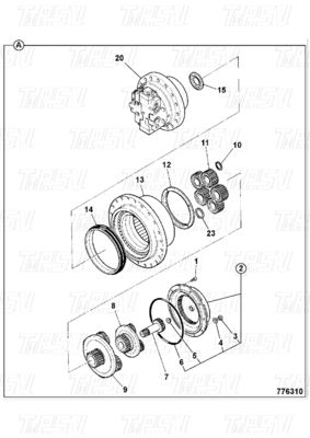 Katalog skrzyni biegów dla hydraulicznych napędów silnikowych JS220 20/925318