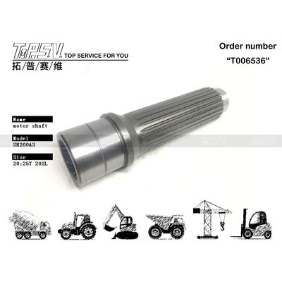 Wyroby z solidnej stali SK250-6 Ekskavator Hydraulic Motor Shaft / Excavator Hydraulic Oil LQ15V00007S042
