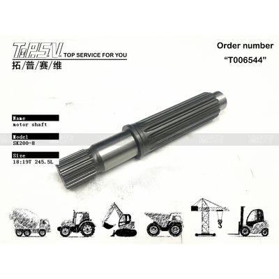 Odporny na zużycie SK210-8 Excavator Travel Hydraulic Motor Shaft for Excavator YN15V00037S102