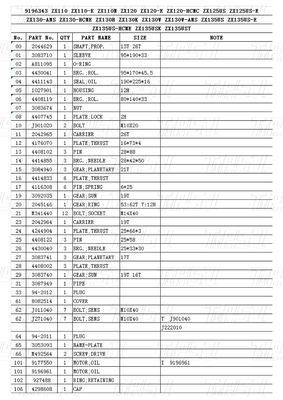 Bolt On Steel Planetary Excavator Swing Gearbox Drive Katalog 9196343 ZX120