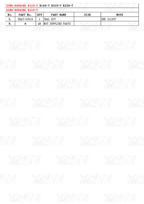 Bolt na 31N6-40041BG 31N6-40042BG R110M-7 Katalog Excavator Travel Drive z reduktorem planetarnym