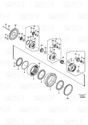 Silnik hydrauliczny ruchomości ruchomości VOE14667677 EC300D Ekskawator Final Drive Katalog części dla wydajności