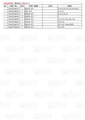 Bolt-on 2441U829F1 SK120-3 Excavator Travel Drive Catalog Motor Kompatybilny z różnymi markami i modelami koparek