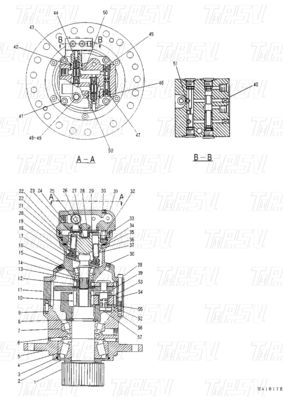 Premium Excavator Swing Drive Motor Z Zmodernizowanym Reducerem Planetarnym