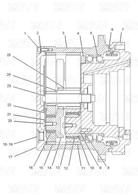 Wyrób zębaty na zamówienie na hydrauliczne ruchy silnika swingowego