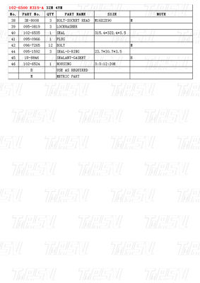 102-6500 E315-A Ekskawator Travel Drive Katalog Bolt-on W magazynie Czarny Kolor fabryczny
