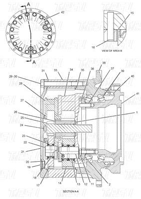 Czarny hydrauliczny 191-3234 E320B Ekskavator Travel Drive Katalog silnik do naprawy ciężkiego sprzętu