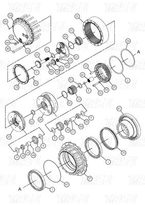 Bolt On Planetary 511-6013 527-7082 514-9423 514-9426 326D Excavator Travel Drive For Energy Mining Machinery Industrial
