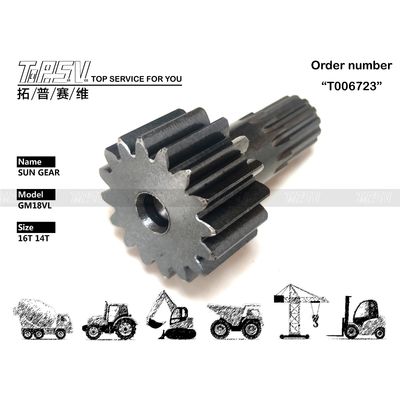 TZ263B1006-01 Czarny GM18VL Koparnia Podróż Sun Gear Widok obrazu z napędem silnika hydraulicznego W czarnym kolorze