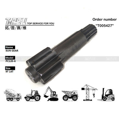 Wysokiej precyzji stalowej PC120-6 Excavator Travel 1 Stage Sun Gear For Gear Oil Utrzymanie niezawodność