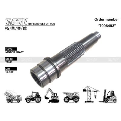 Kolor Czarny TM09 Ekskavator Travel Motor Shaft Hydraulic Pump Parts for Machinery Repair and Maintenance