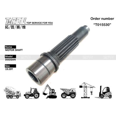 Wysokiej precyzji DOOSAN Excavator Travel Motor Shaft dla gładkiego systemu hydraulicznego w opakowaniach workowych
