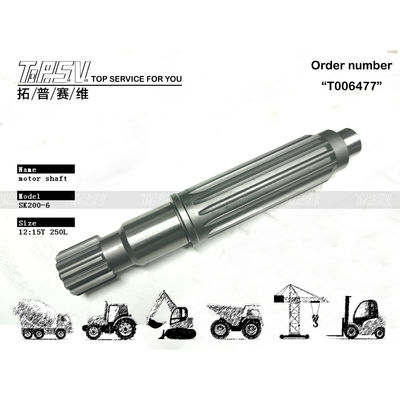 YN15V00017S009 SK200-6 Ekskavator Travel Motor Shaft do instalacji maszyn ekskawatorskich do obróbki cieplnej i instalacji sieci biegów