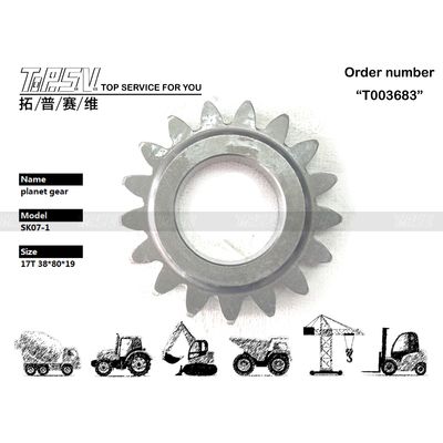 Maszyny ciężkie SK07-1 Ekskawator Swing 1 Stage Planetary Gear z czarnym kolorem