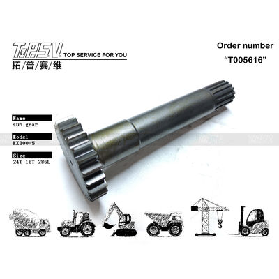2038915 Czarny EX300-5 Excavator Travel 1 Stage Sun Gear z wysoką trwałością i kolorem