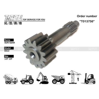 Warsztaty napraw maszyn Konserwacja z olejem przekładniowym Czarny Koparka EX22 Przełożenie jezdne 1 stopień Koło słoneczne w kolorze