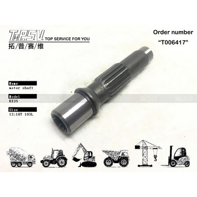 Wał napędowy silnika jazdy koparki stalowej KX35 kompatybilny z układem przeniesienia napędu koparki