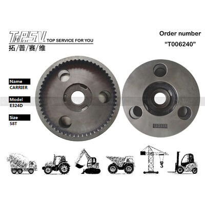 267-6799 Wyposażony worek Transport Packaging E324D Excavator Travel 3 Stage Planetary Carrier Structure Steel Designed for Energy Mining Sector Ensuring Operation