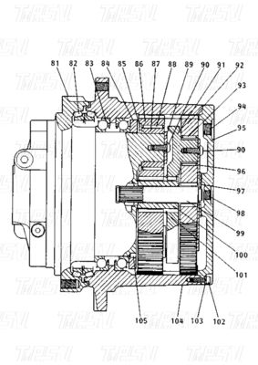 Good price 1R-7737 E120B Bolt on Type Excavator Travel Drive Reducer z katalogiem kolorów niestandardowych w Internecie