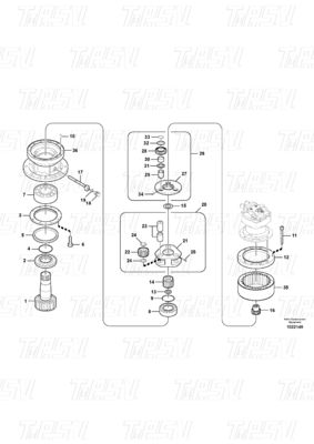 Good price VOE14541069 Premium Swing Drive Reducers dla Volvo EC210B Catalog w Internecie