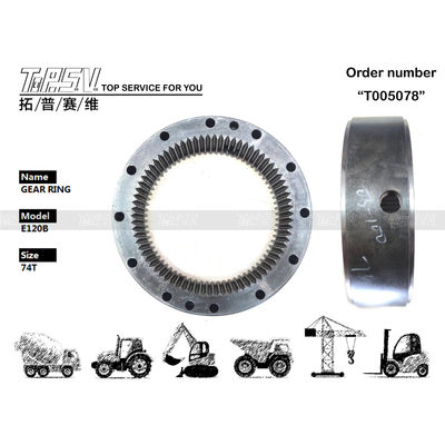 Good price 74T Części zamienne do koparek E120B Pierścień biegów kołyskowych 093-7000 Materiał stalowy w Internecie