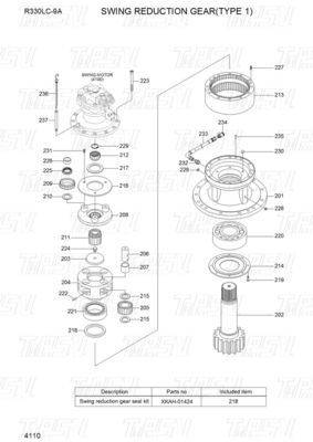 Good price Czarny planetarny reduktor koparki Swing Reducer Koparka Motor podróżny w Internecie