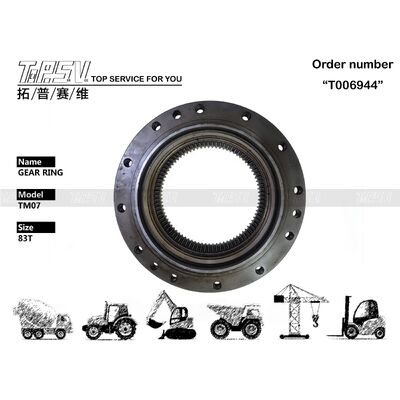 Części pierścienia przekładni jezdnej koparki TM07 do części zamiennych do koparki z napędem jezdnym
