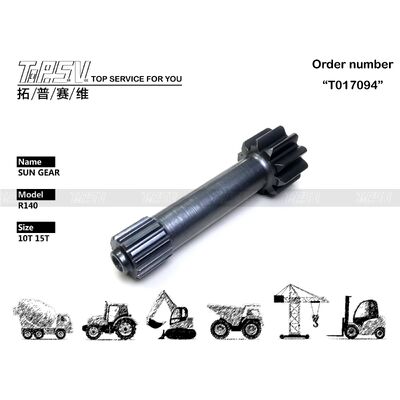 Koparka R140 Podróż 1-stopniowa Części przekładni słonecznej do części zamiennych do koparek z napędem podróżnym